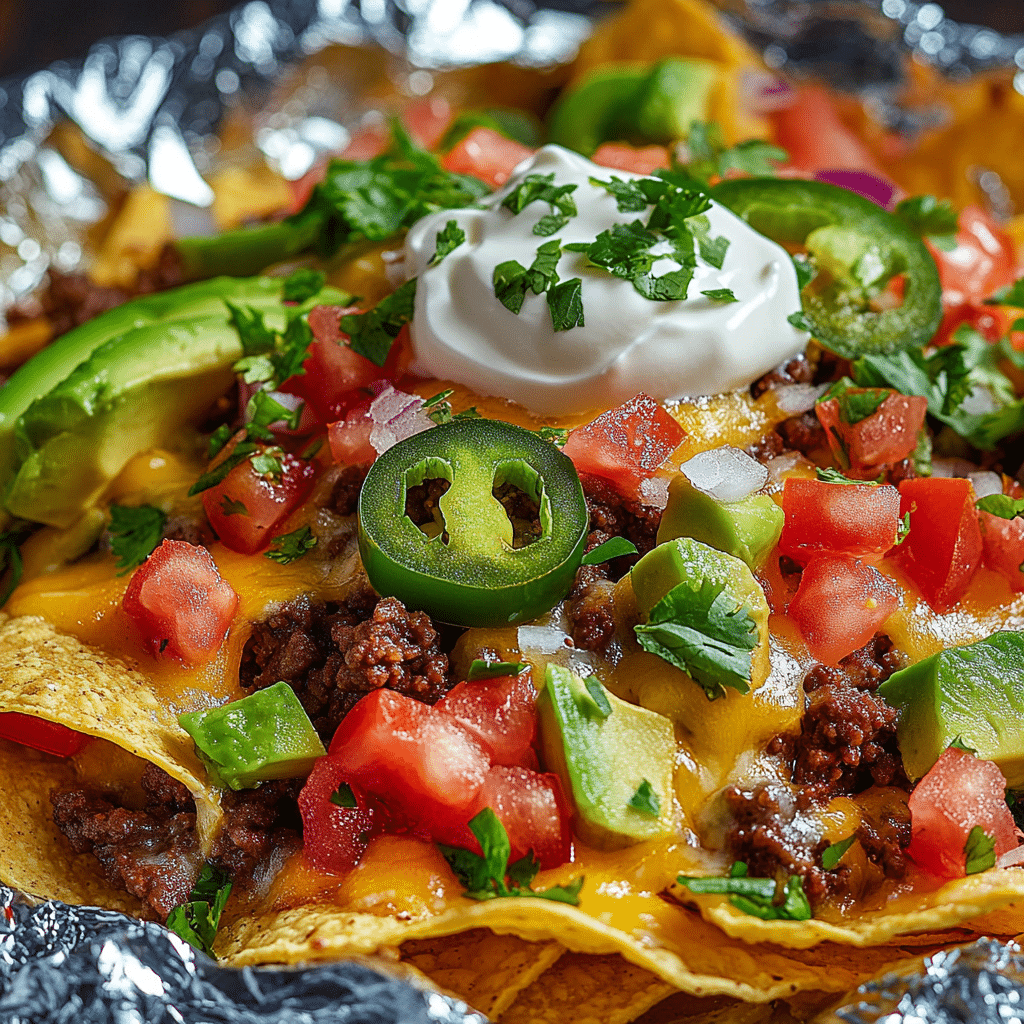 Foil-Pack Baked Nachos Recipe