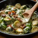 Brussels Sprouts in Alfredo Sauce