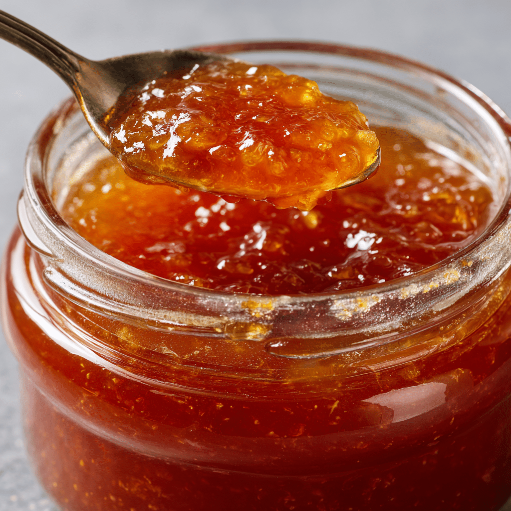Honey Sweetened Peach Jam