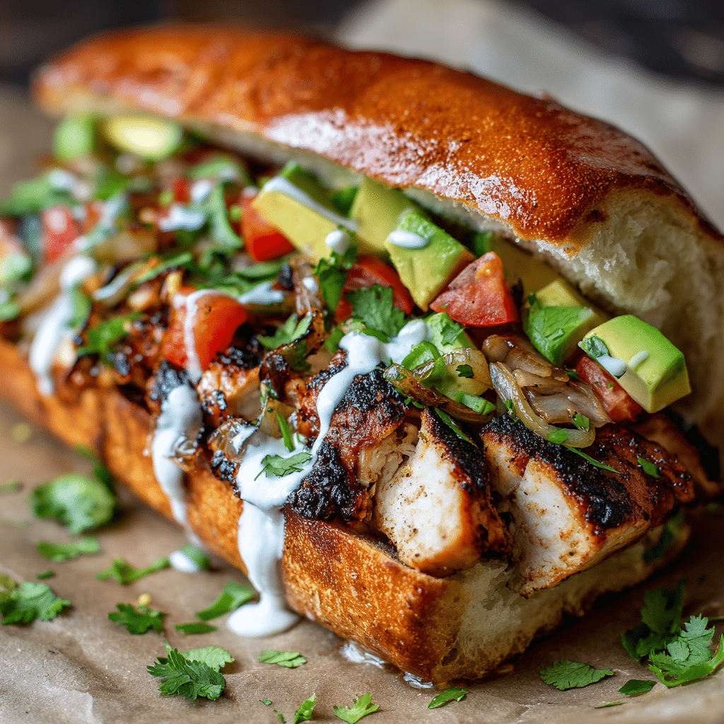 Flavor-Packed Chicken Torta Sandwich