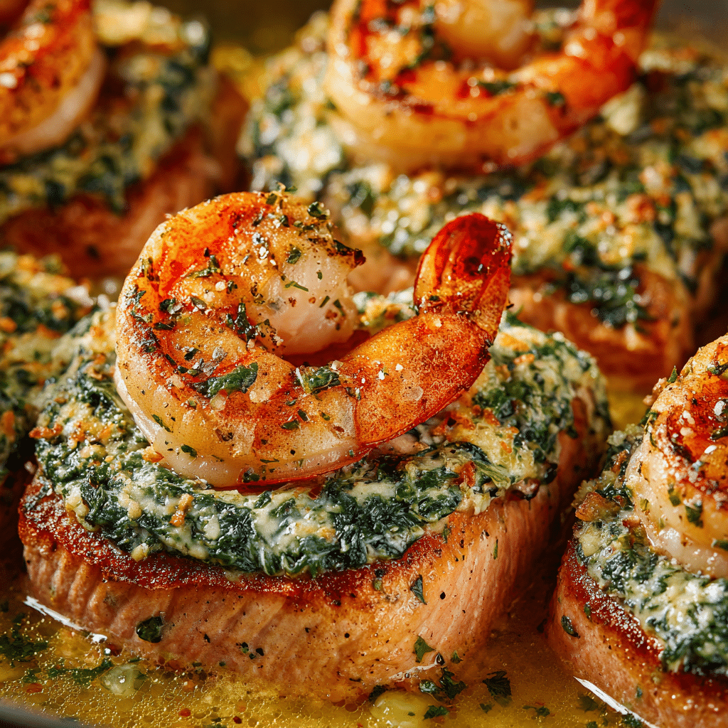 Crab and Shrimp Stuffed Salmon