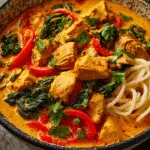 Coconut Curry Chicken with Rice Noodles
