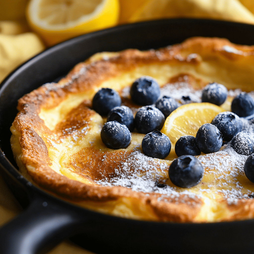 Blueberry Lemon Dutch Baby Recipe