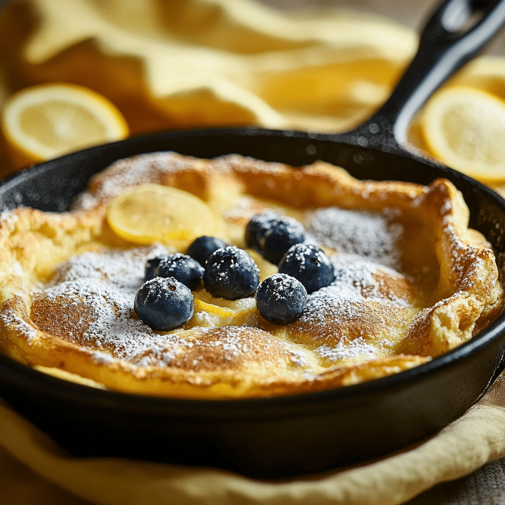 Blueberry Lemon Dutch Baby Recipe