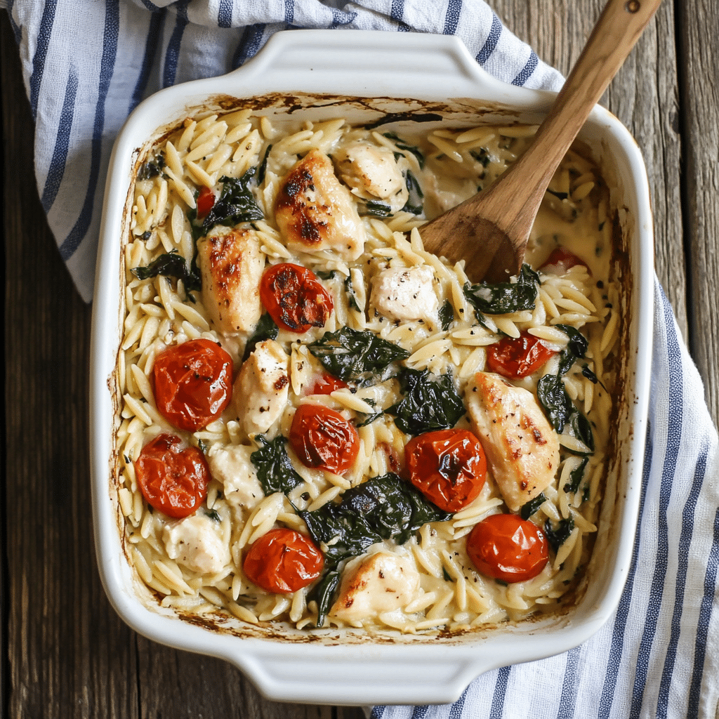 Chicken Orzo Bake