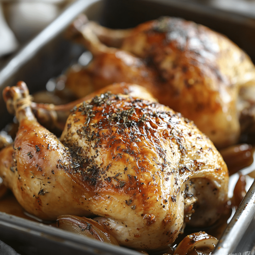 Two Whole Roasted Chickens (and Gravy)