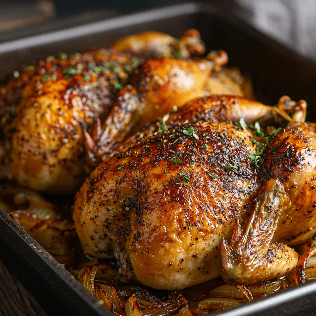 Two Whole Roasted Chickens (and Gravy)