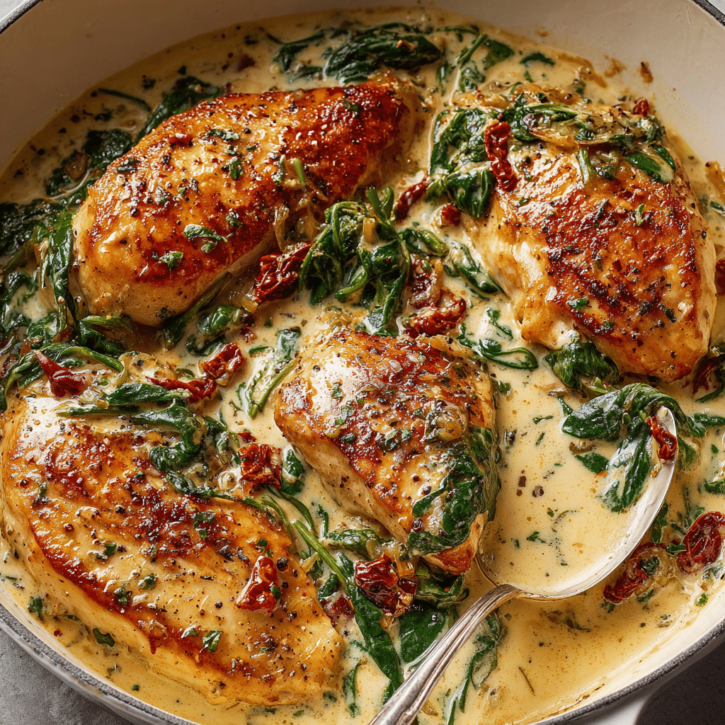 Baked Tuscan Chicken Breasts