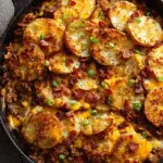 Loaded Ground Beef and Potatoes Skillet