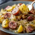 Polish Sausage, Sauerkraut And Potatoes