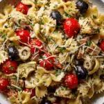 Greek Feta Chicken Pasta Salad