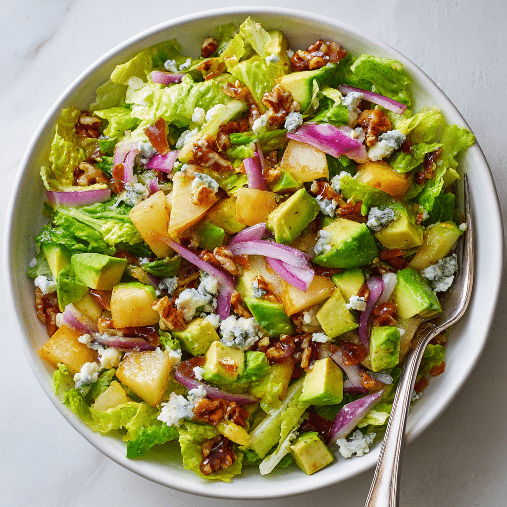 Pear Salad with Gorgonzola and Candied Walnuts