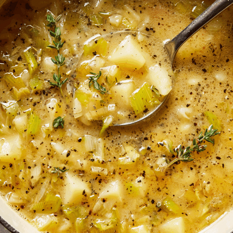 Rustic Potato Leek Soup