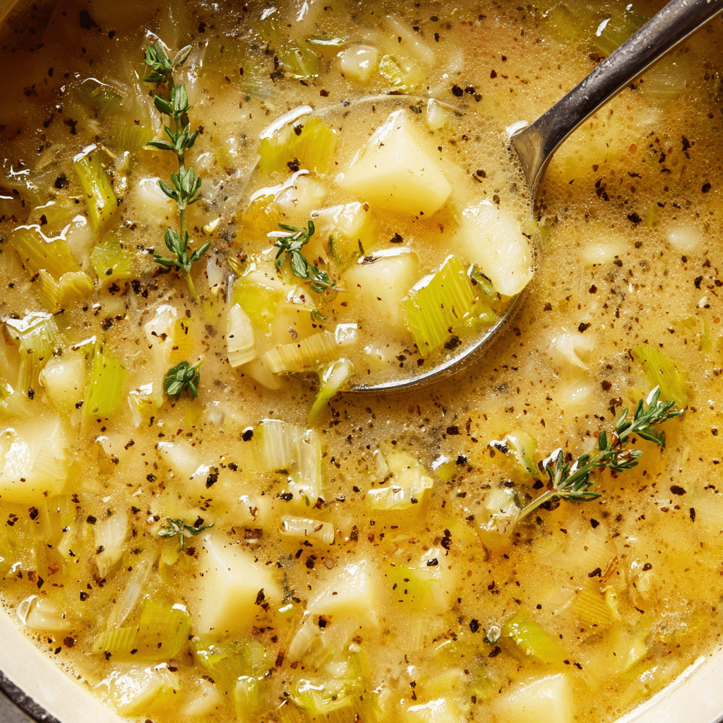 Rustic Potato Leek Soup