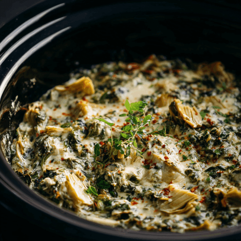 Slow Cooker Spinach Artichoke Dip