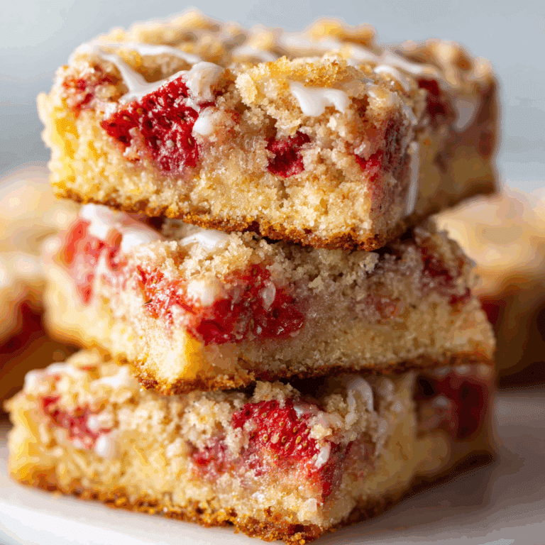 Strawberry Lemon Blondies