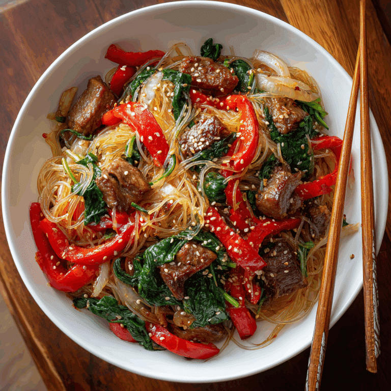 Japchae (Korean Noodle Stir-Fry)