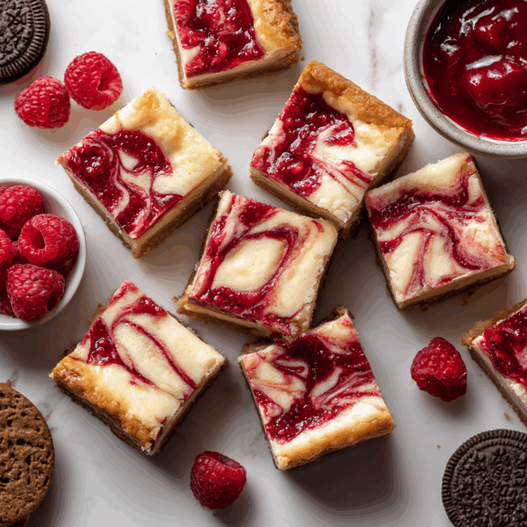 White Chocolate Raspberry Cheesecake Bars