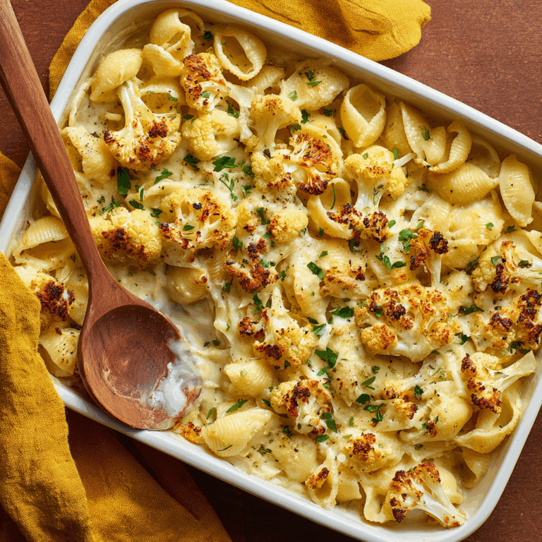 Roasted Cauliflower Mac and Cheese