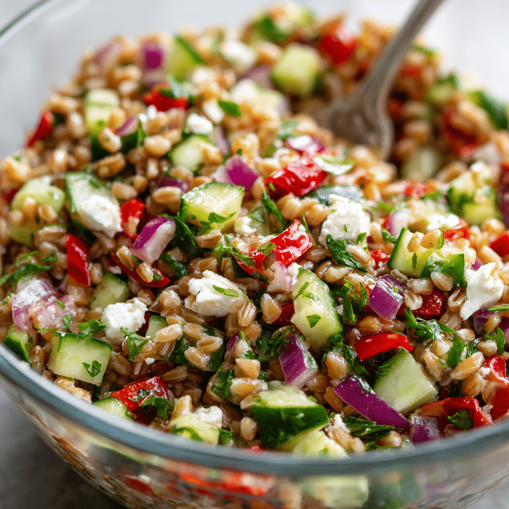 Mediterranean Farro Salad