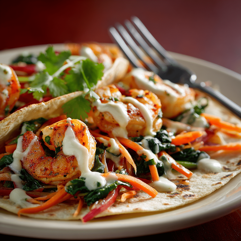 Verde Shrimp Enchiladas With Jalapeno Cream Sauce