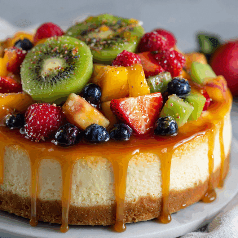 Fruit Salad Cheesecake