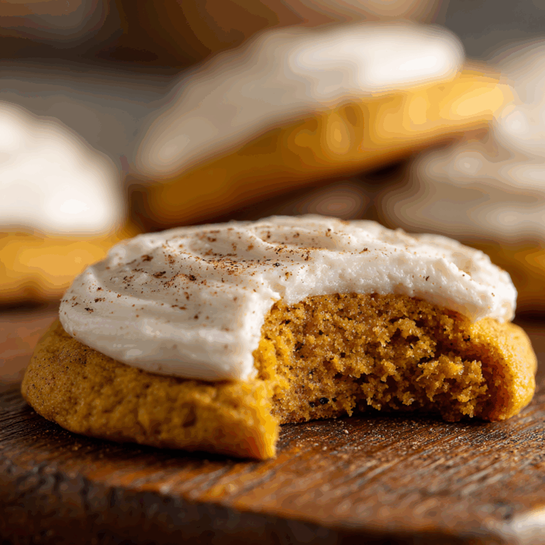 Pumpkin Cookies with Cinnamon Cream Cheese Frosting