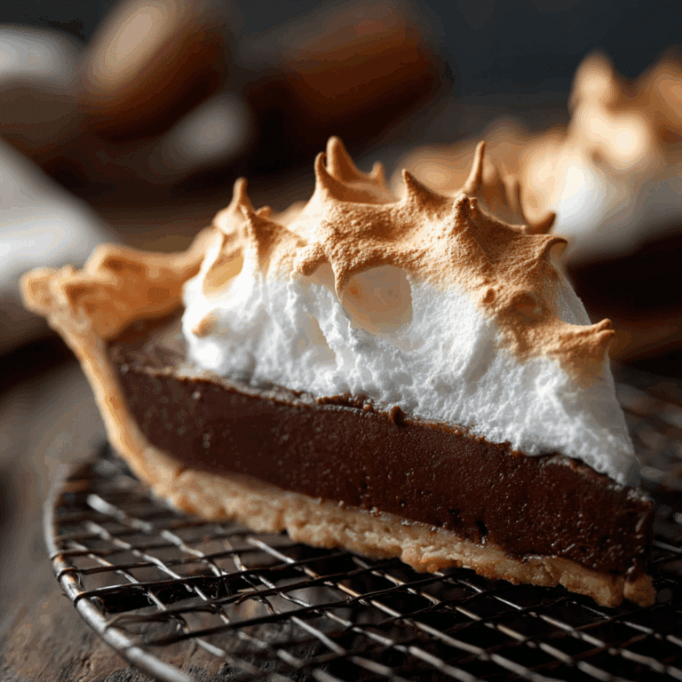 Old Fashioned Chocolate Meringue Pie