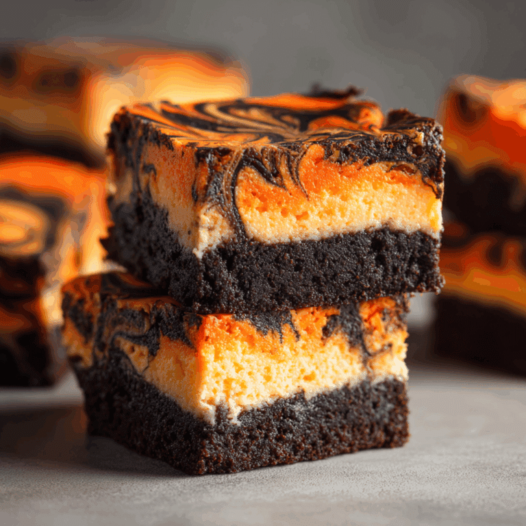 Halloween Swirl Brownies