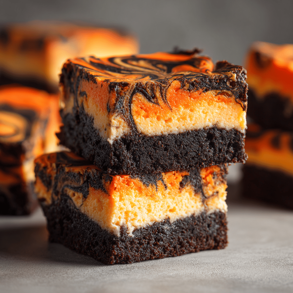 Halloween Swirl Brownies