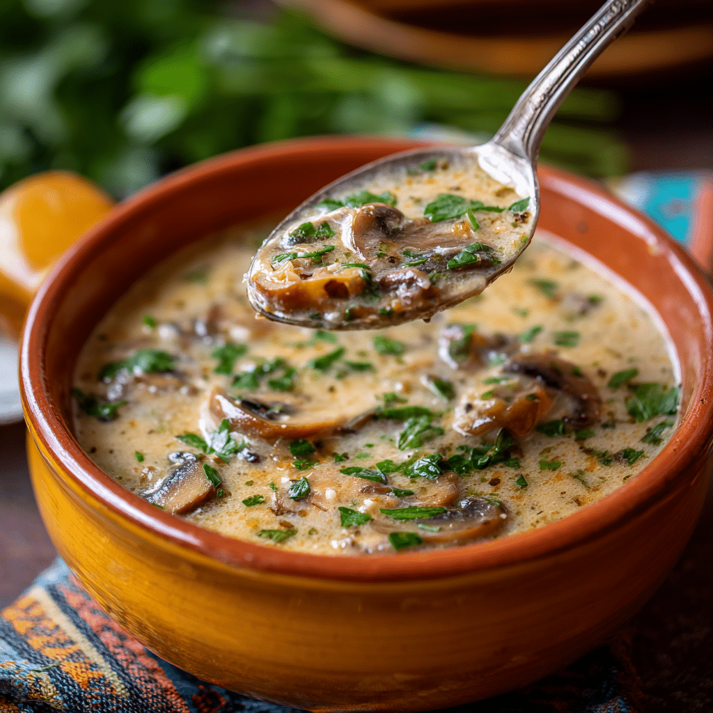 Creamy Mushroom Soup Recipe