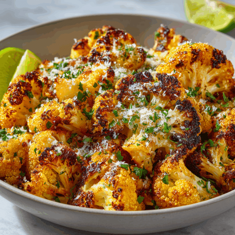 Crispy Parmesan Roasted Cauliflower