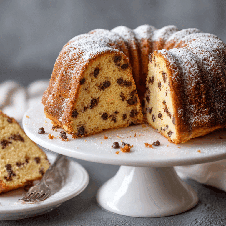 Sour Cream Chocolate Chip Coffee Cake