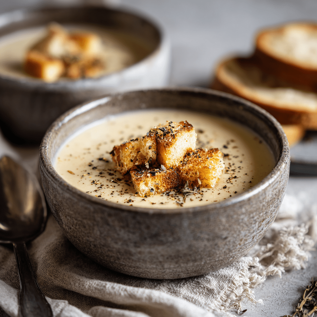 Curried Cauliflower Soup with Apples