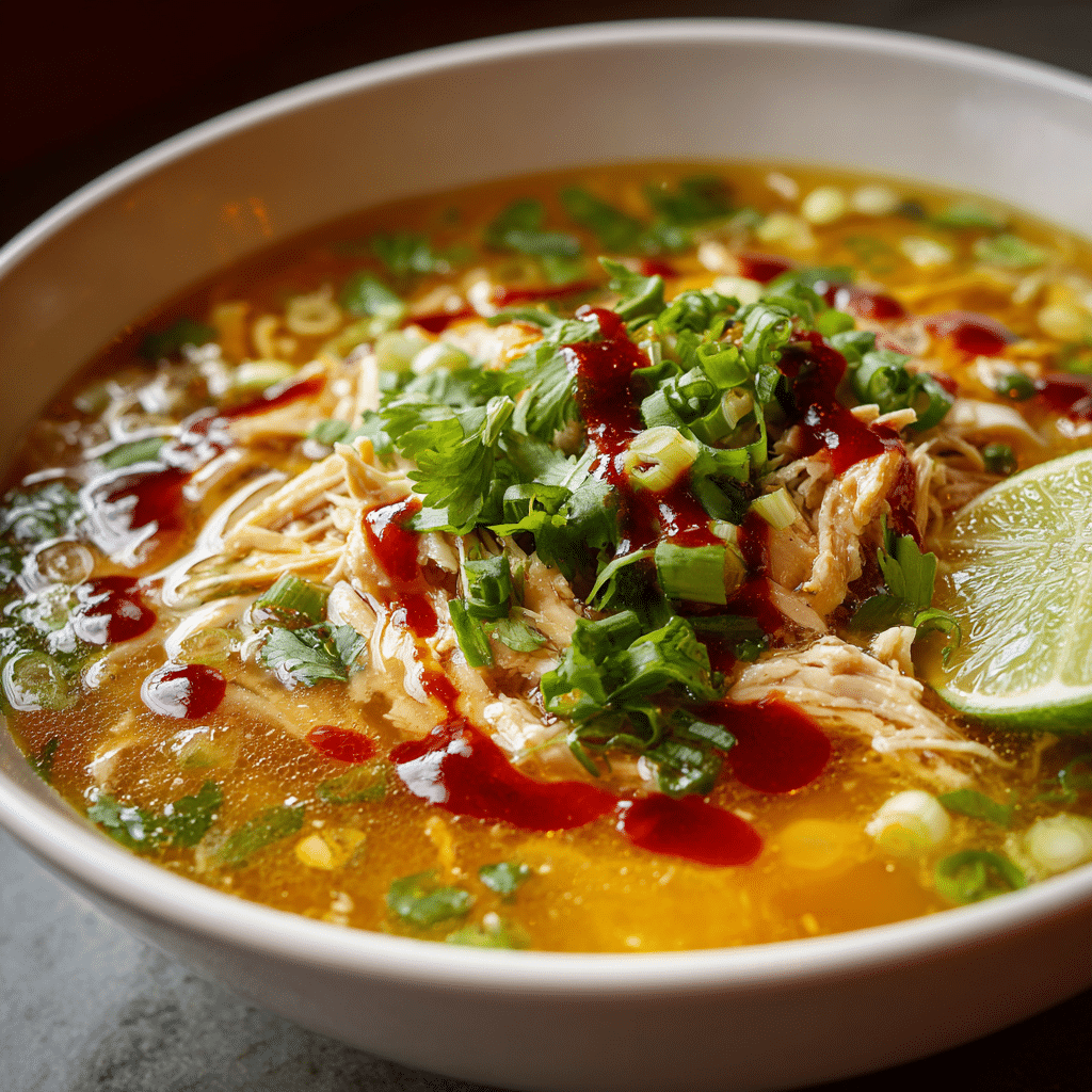 Thai-Inspired Chicken & Rice Noodle Soup