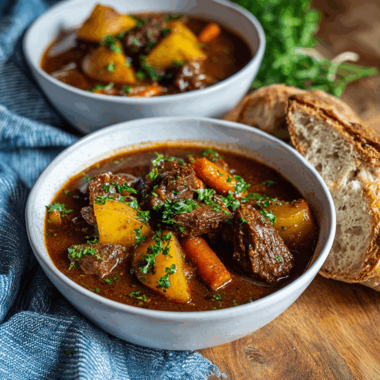 Beef Stew Recipe with Carrots & Potatoes