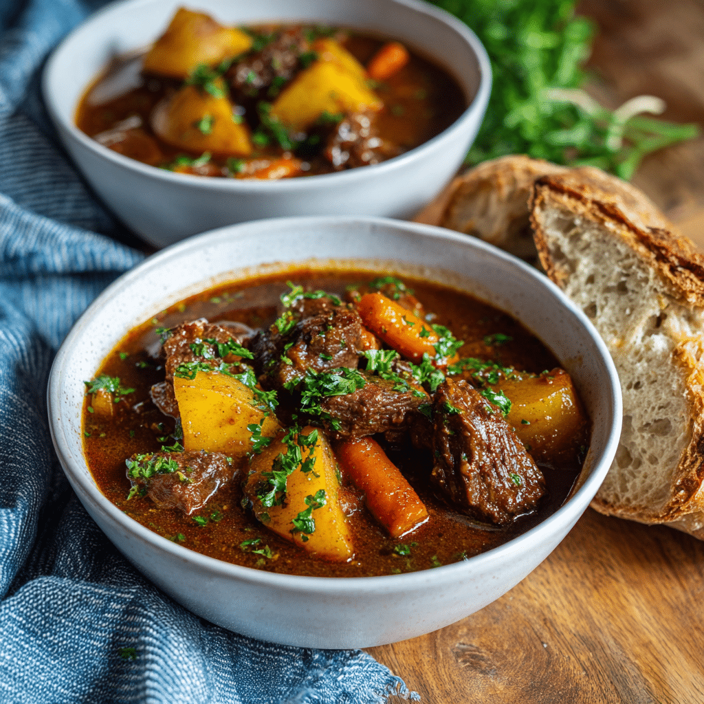Beef Stew Recipe with Carrots & Potatoes