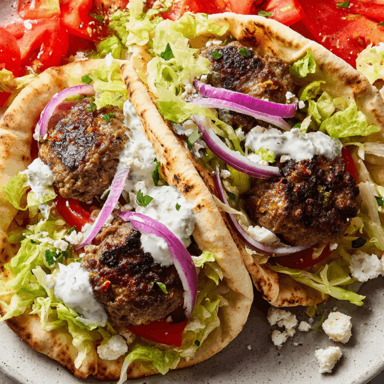 Greek-Style Lamb Burgers