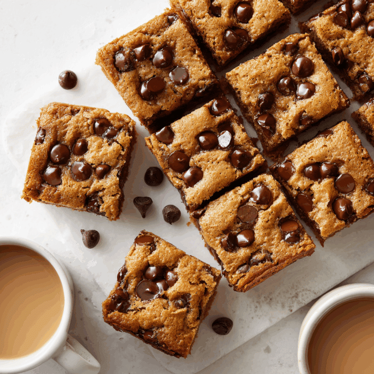 Browned Butter Chocolate Chip Blondies