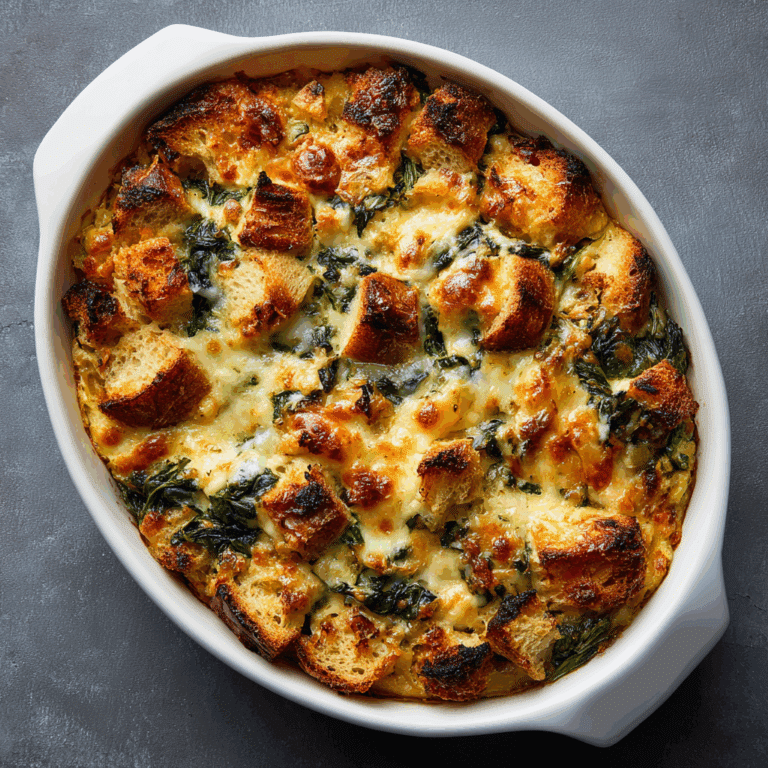 Spinach & Cheese Strata