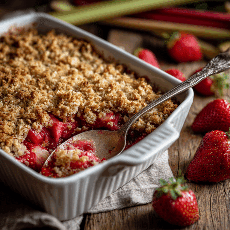 Strawberry Rhubarb Crisp