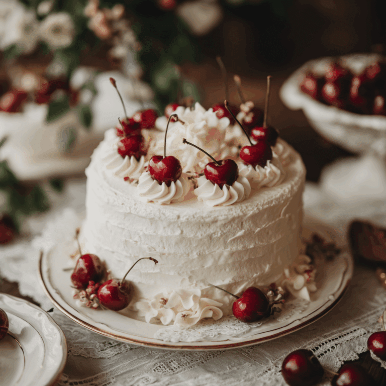 White Forest Cake