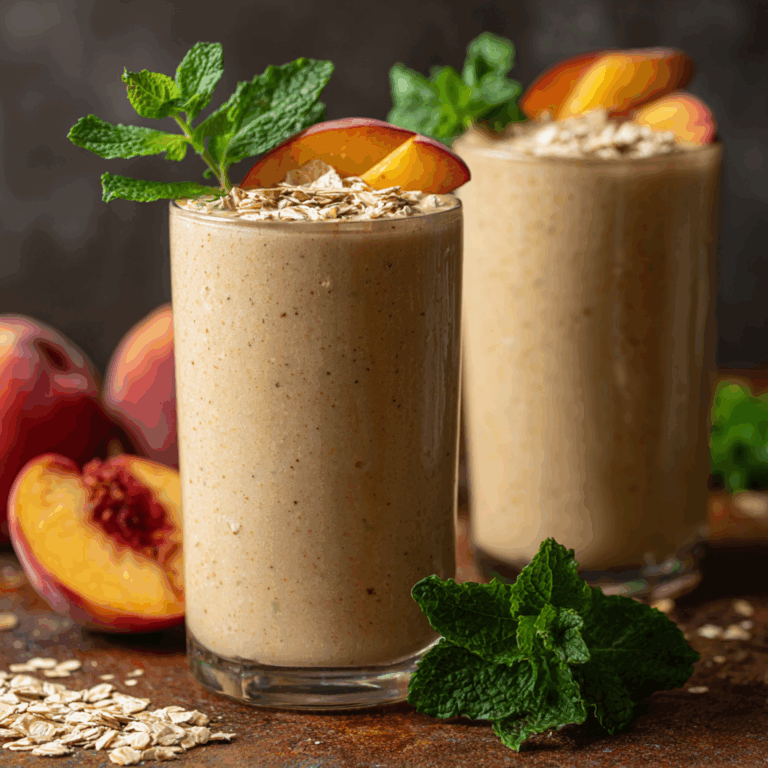 Peach Cobbler Smoothie