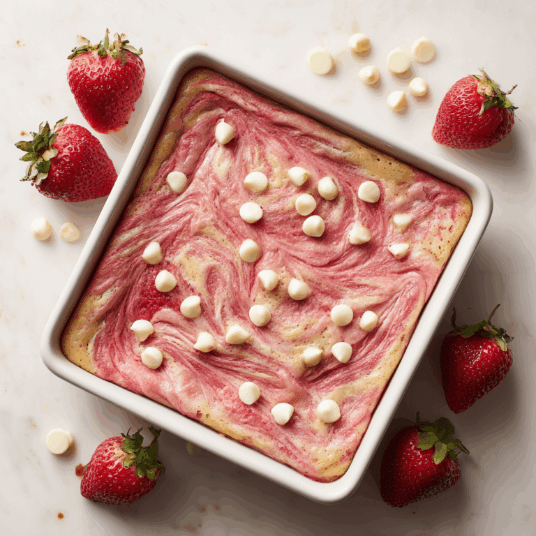 Strawberry Earthquake Cake