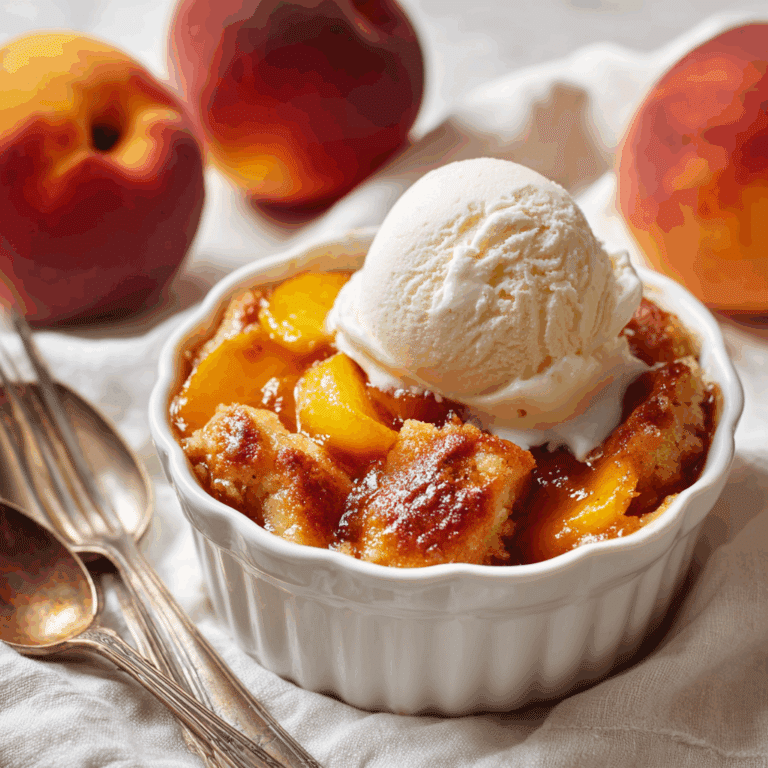 Peach Puff Pastry Bake