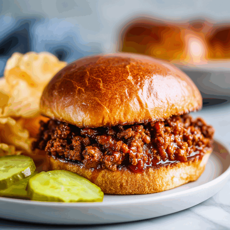 Homemade Sloppy Joes