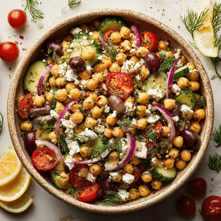 Mediterranean Chickpea Salad