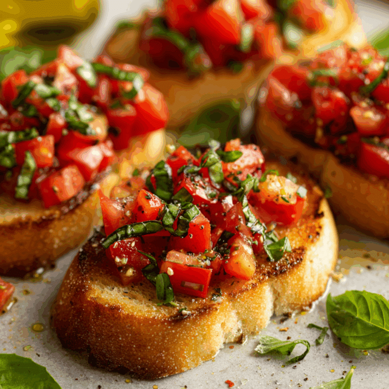Easy Tomato Bruschetta Recipe