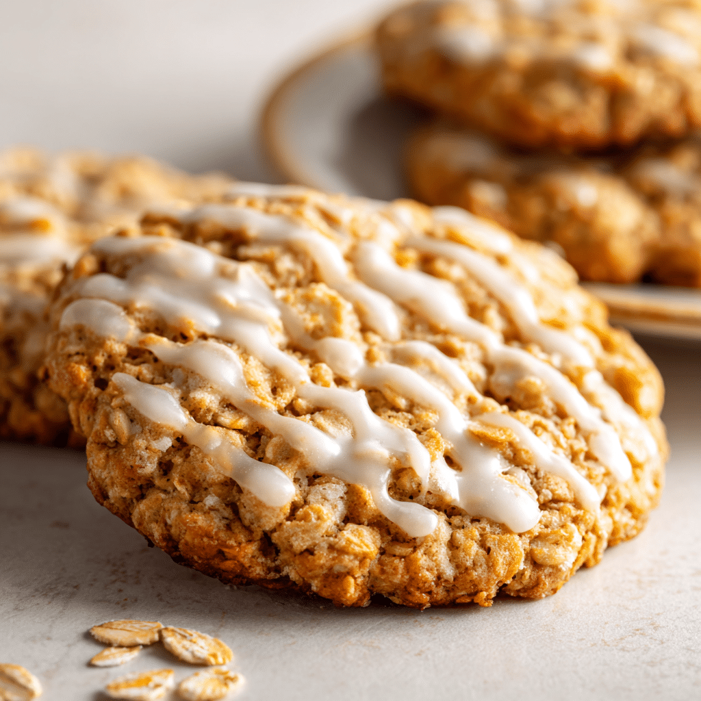 Iced Oatmeal Cookies