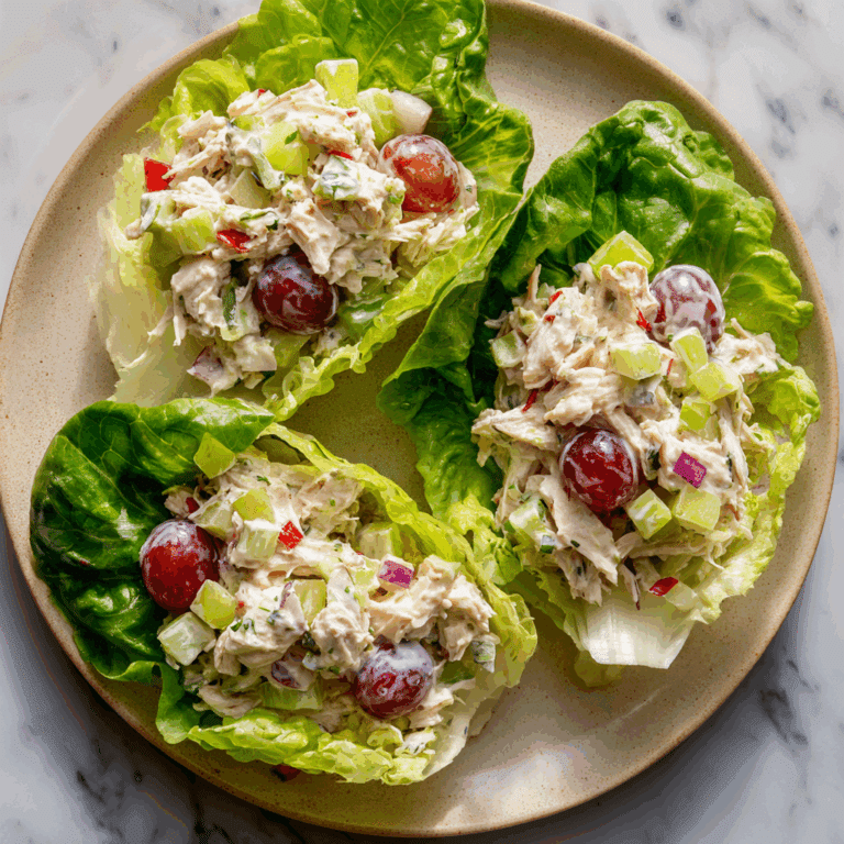Healthy Chicken Salad Lettuce Wraps